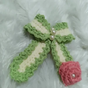 the pixie garden bow hair clip