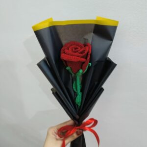 crochet tulip bouquet