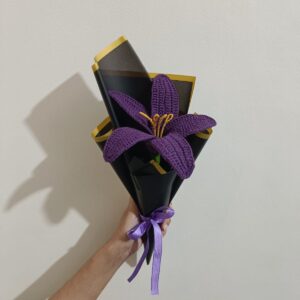 crochet lily bouquet