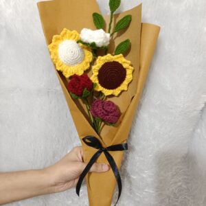 crochet eternal bloom bouquet